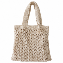 Cargar imagen en el visor de la galería, Bolso tejido a crochet con borla
