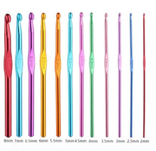 Cargar imagen en el visor de la galería, Set 12 Crochet Aluminio