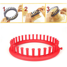 Cargar imagen en el visor de la galería, Set de 4 Telares Circulares Con Ganchillo Y Aguja