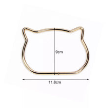 Cargar imagen en el visor de la galería, Set asas metálicas diseño gatito