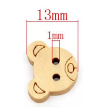 Cargar imagen en el visor de la galería, Botón diseño carita de oso
